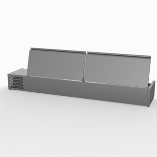 Salad Bench With Stainless Steel Lids - FED-X XVRX2000/380S