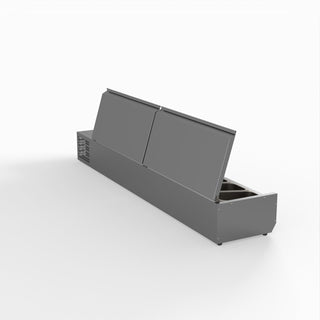 Salad Bench With Stainless Steel Lids - FED-X XVRX2000/380S