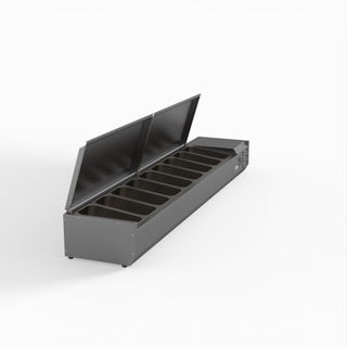 Salad Bench With Stainless Steel Lids - FED-X XVRX2000/380S