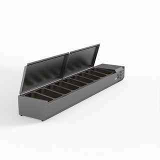 Salad Bench With Stainless Steel Lids - FED-X XVRX2000/380S