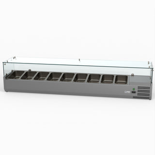 Flat Glass Salad Bench - FED-X XVRX2000/380