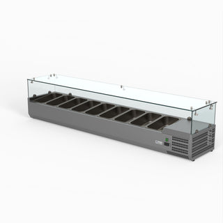 Flat Glass Salad Bench - FED-X XVRX2000/380