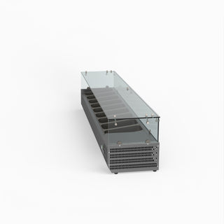 Flat Glass Salad Bench - FED-X XVRX2000/380