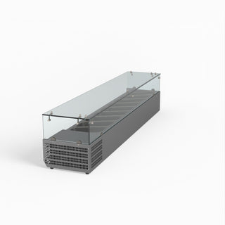 Flat Glass Salad Bench - FED-X XVRX2000/380