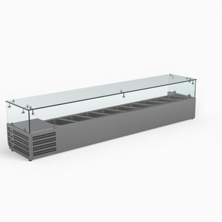 Flat Glass Salad Bench - FED-X XVRX2000/380