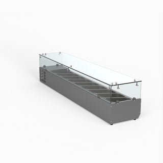 Flat Glass Salad Bench - FED-X XVRX2000/380