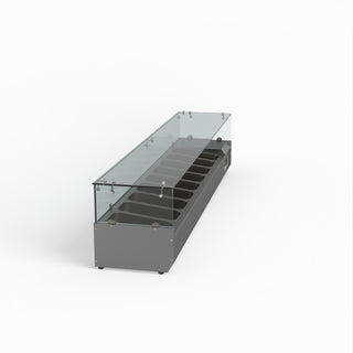 Flat Glass Salad Bench - FED-X XVRX2000/380