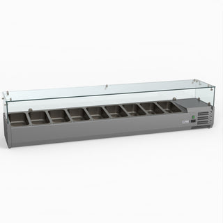 Flat Glass Salad Bench - FED-X XVRX2000/380