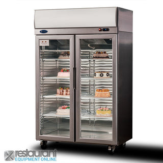 Atosa Double Glass Door Lightbox Freezer