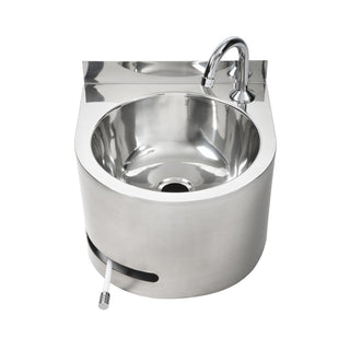 3Monkeez Round Hands Free Knee Operated Basin - Timed Flow - AB-KNEEHB-RT