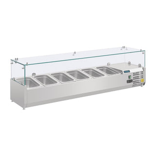 G-Series Countertop Prep Fridge 6x 1/4GN- Polar AB090-A