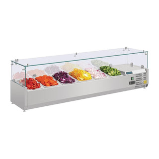 G-Series Countertop Prep Fridge 6x 1/4GN- Polar AB090-A