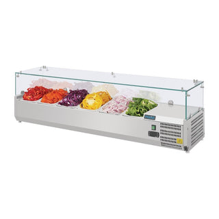 G-Series Countertop Prep Fridge 6x 1/4GN- Polar AB090-A