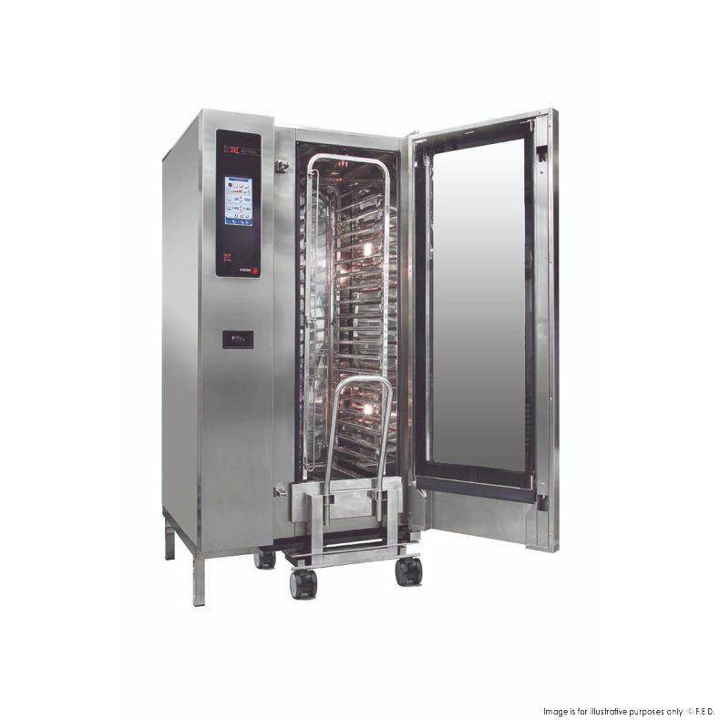 Ex-Showroom: Fagor Advanced Plus Gas 20 Trays Touch Screen Control Combi Oven with Cleaning System - APG-201-VIC619