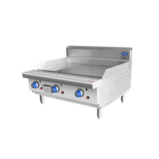 CookRite Three Burner Flat Griddle/Hotplate - 900MM WIDTH - Natural Gas