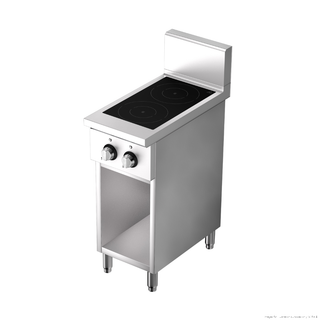 Brenner Volt 800 Series 2 zones Freestanding Induction Cooktop with Open Undershelf - BREE8-400IC