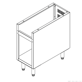 Brenner Forge 800 Series 300mm width Stainless Steel Cabinet Stand - BREG8-300E