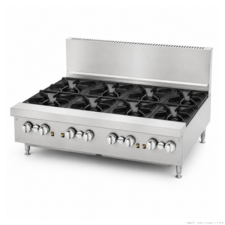 BRENNER Forge 800 Series Gas Bench Top Cooking Range NG with 8 burners - BREG8R-1200L