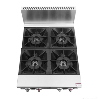 BRENNER Forge 800 Series Gas Bench Top Cooking Range NG with 4 burners - BREG8R-600N