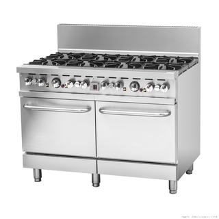 Brenner Forge 800 Series 8 Burner Gas Range with double Fan Forced Oven NG - BREG8RO-1200N
