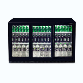 Bromic Back Bar Fridge - 307L - 3 Doors - Sliding BB0330GDS-NR-1