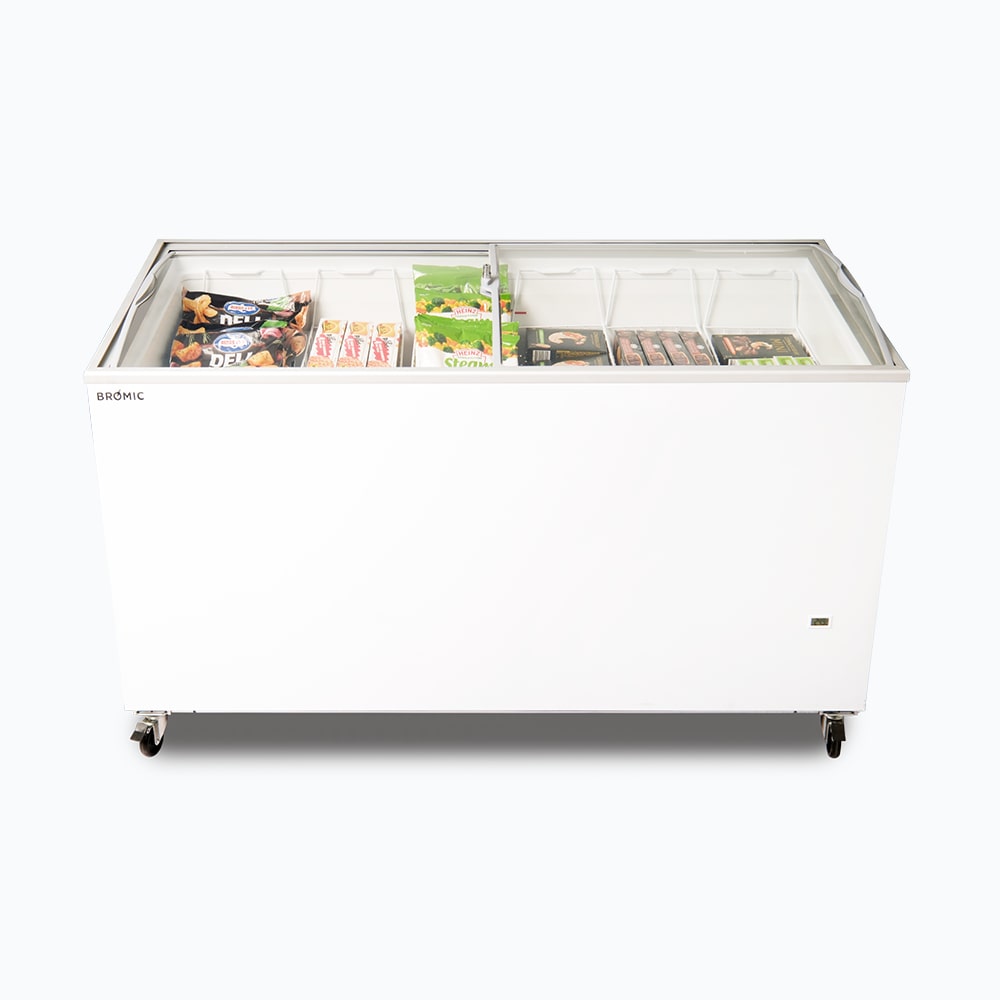 Bromic Display Chest Freezer Angled Glass Top 427L CF0500ATCG- Bromic Refrigeration BR-3736203