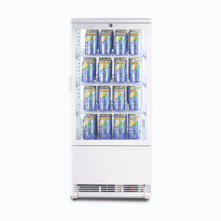 Bromic Countertop Beverage Fridge Flat Glass 78L LED CT0080G4W- Bromic Refrigeration BR-3735115