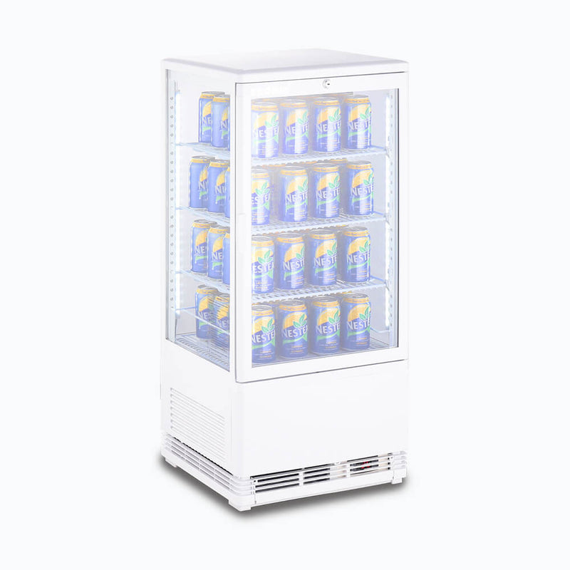 Bromic Countertop Beverage Fridge Flat Glass 78L LED CT0080G4W- Bromic Refrigeration BR-3735115