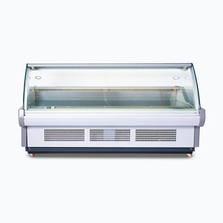 Bromic Curved Glass Deli Display - 2580mm DD2500CG-NR