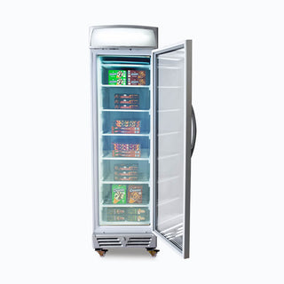 Bromic Upright Display Freezer with Lightbox Flat Glass Door 300L UF0374LS- Bromic Refrigeration BR-3736046