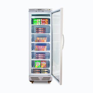 Bromic Upright Display Freezer LED Flat Glass Door 300L UF0374S- Bromic Refrigeration BR-3736045