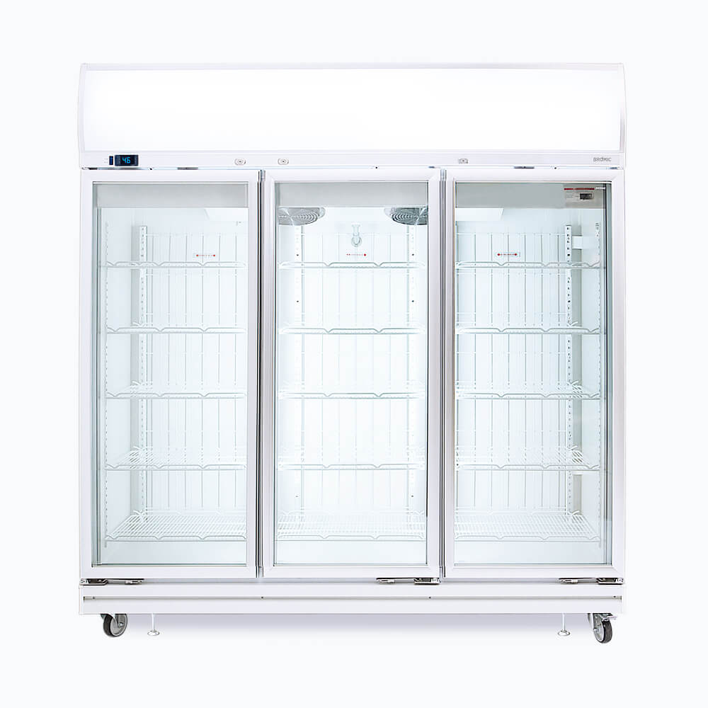 Bromic Upright Display Freezer Flat Glass Door 1507L LED UF1500LF- Bromic Refrigeration BR-3736242