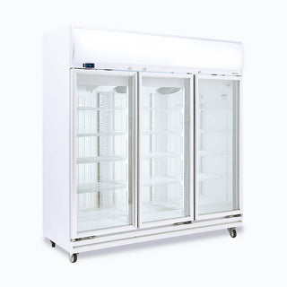 Bromic Upright Display Freezer Flat Glass Door 1507L LED UF1500LF- Bromic Refrigeration BR-3736242