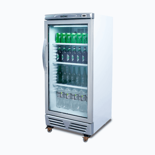 Bromic Upright Display Fridge Flat Glass 215L GM0220- Bromic Refrigeration BR-3736033