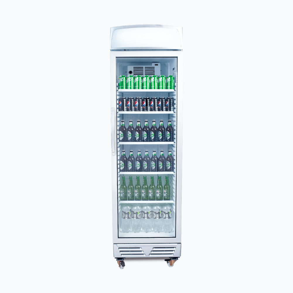 Bromic Upright Display Fridge with Lightbox Flat Glass Door 372L GM0374L- Bromic Refrigeration BR-3736036