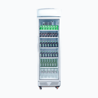 Bromic Upright Display Fridge - 372L - 1 Door - Flat Glass - Lightbox GM0374L-NR