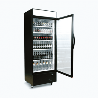 Bromic Upright Display Fridge with Lighbox Glass Door 659L - Black- Bromic Refrigeration BR-3736222