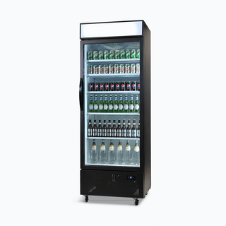 Bromic Upright Display Fridge with Lighbox Glass Door 659L - Black- Bromic Refrigeration BR-3736222