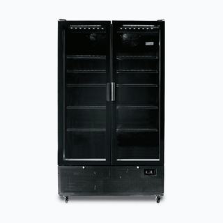 Bromic GM1100B-NR Two Flat Glass Door Upright Display Fridge - 1126L- Bromic Refrigeration BR-3736237