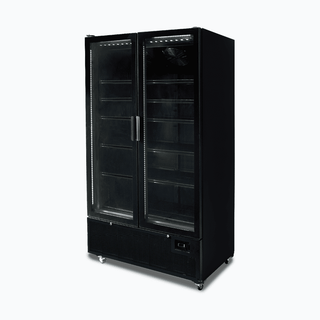 Bromic GM1100B-NR Two Flat Glass Door Upright Display Fridge - 1126L- Bromic Refrigeration BR-3736237