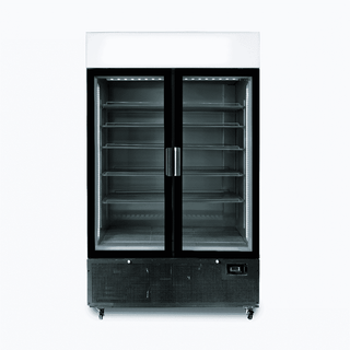 Bromic GM1100LB-NR Two Flat Glass Door Upright Display Fridge - 1082L- Bromic Refrigeration BR-3736235