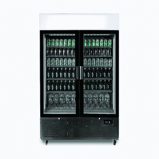 Bromic GM1100LB-NR Two Flat Glass Door Upright Display Fridge - 1082L- Bromic Refrigeration BR-3736235