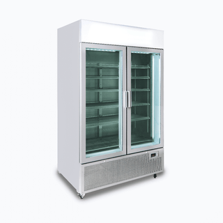 Bromic GM1100LS-NR Two Flat Glass Door Upright Display Fridge - 1082L- Bromic Refrigeration BR-3736234