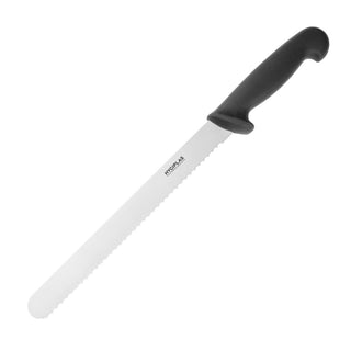 Hygiplas Serrated Slicer Black 255mm - C579