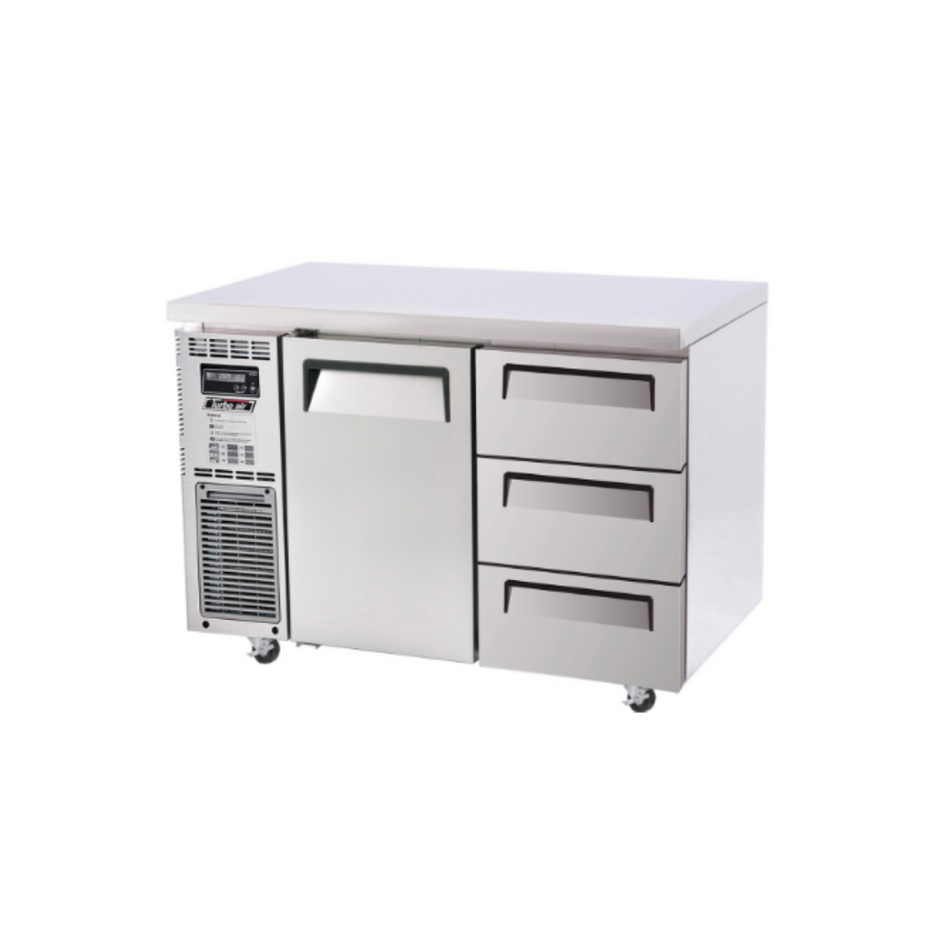 Turbo Air Undercounter 1 Door 3 Drawer Fridge