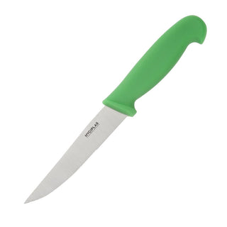 Hygiplas Serrated Vegetable Knife Green 100mm - C862