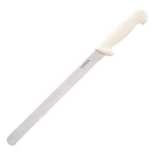 Hygiplas Serrated Slicer White 300mm - C884