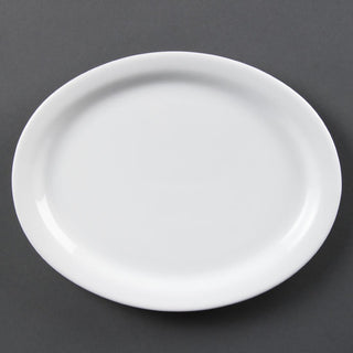 Olympia Whiteware Oval Platters 250mm (6 Pack) - CB477
