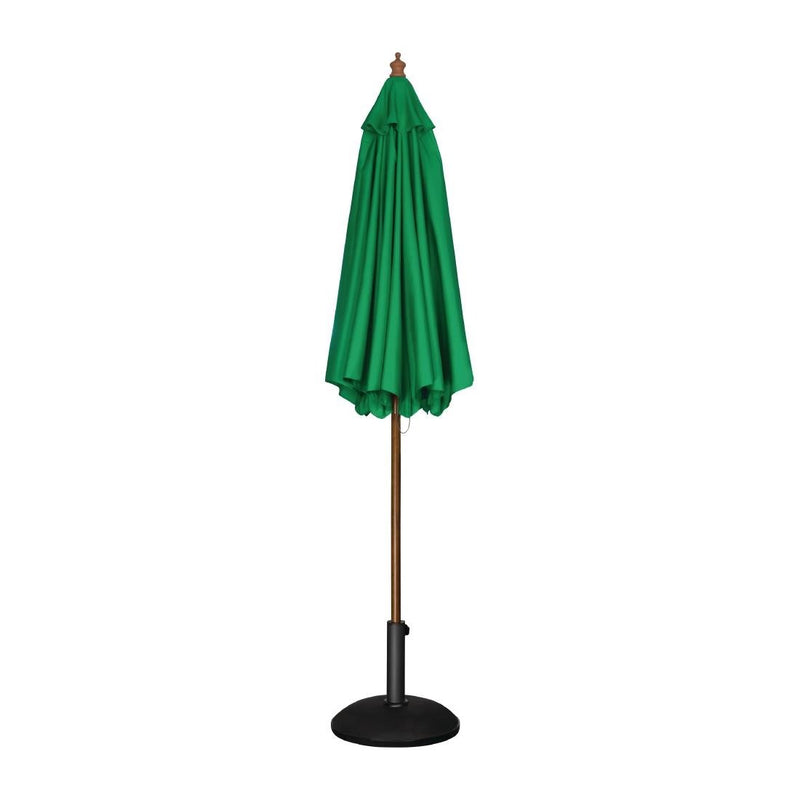 Round Outdoor Umbrella 2.5m Diameter Green- Bolero CB512