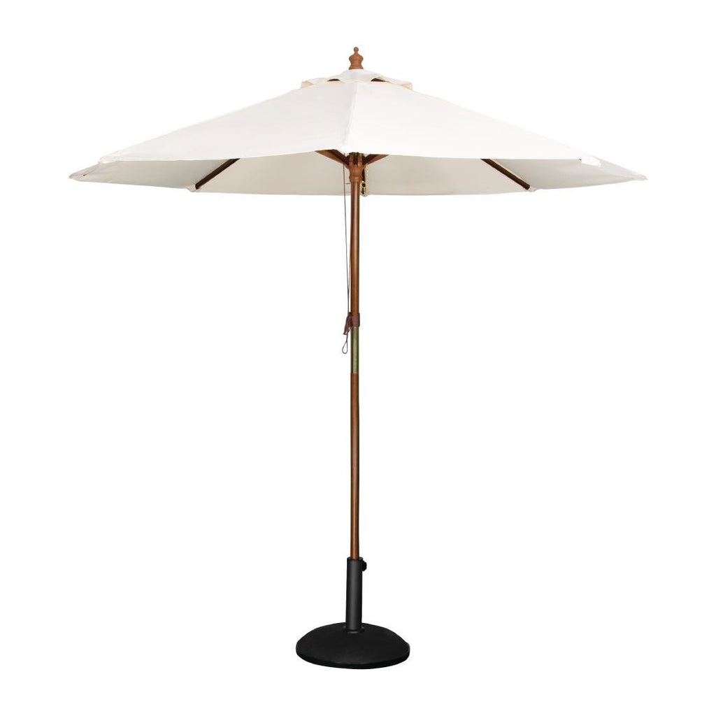 Round Outdoor Umbrella 2.5m Diameter Cream- Bolero CB513